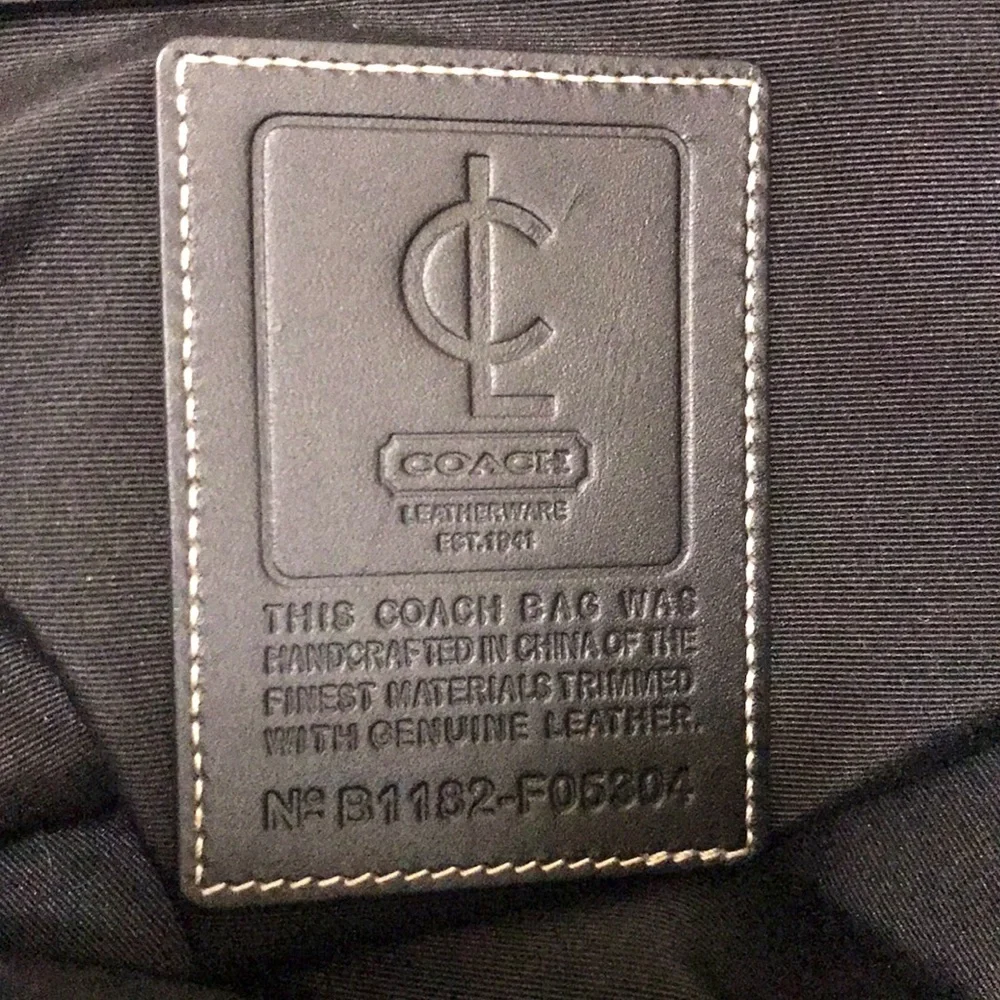 Coach Unisex Messenger Bag Black